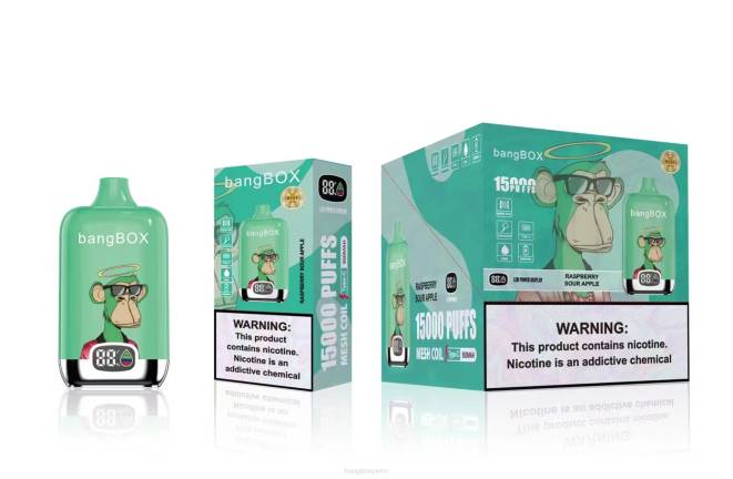 Bang Box Precio 22DR42 manzana agria de frambuesa | Bang Box 15000 bocanadas
