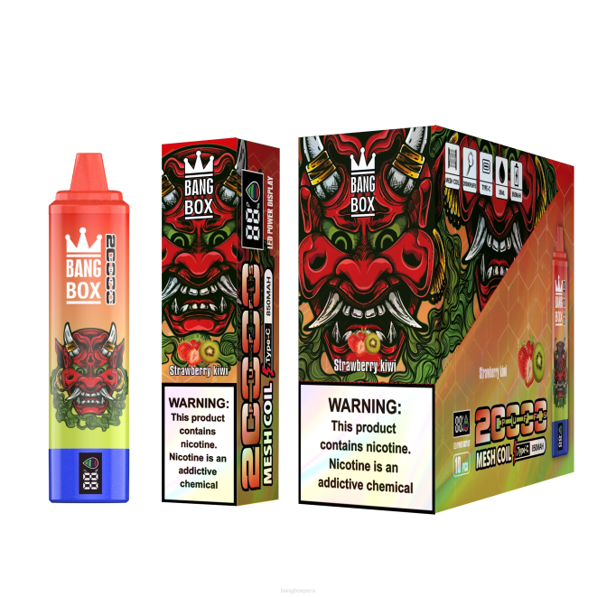 Bang Box Lima 22DR51 kiwi fresa | Bang Box Pantalla inteligente de 20000 inhalaciones