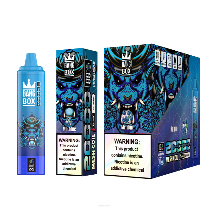 Bang Box Sabores 22DR60 señor azul | Bang Box Pantalla inteligente de 20000 inhalaciones