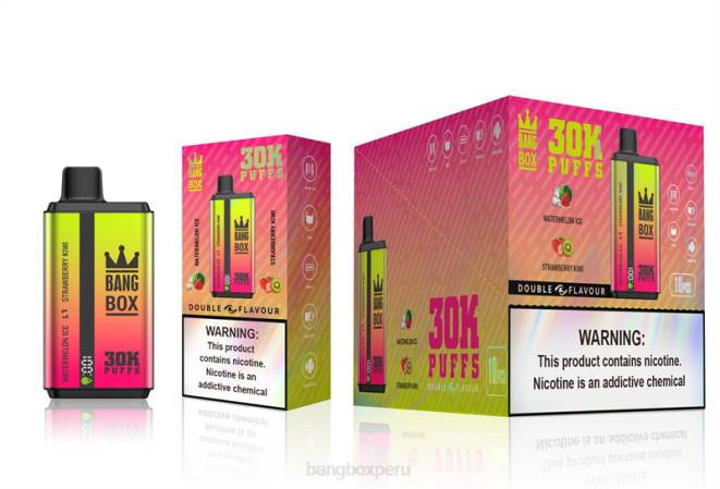 Bang Box Precio 22DR62 helado de sandía y kiwi fresa | Bang Box 30000 inhalaciones de dos sabores.
