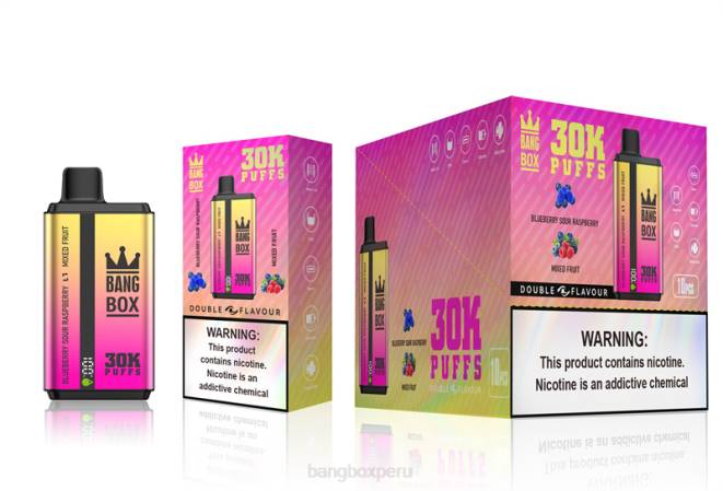 Bang Box Precio 22DR66 arándanos, frambuesa ácida y frutas mixtas | Bang Box 30000 inhalaciones de dos sabores.