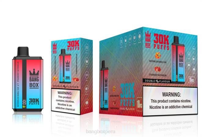 Bang Box Sabores 22DR68 chicle de sandía y sandía de fresa | Bang Box 30000 inhalaciones de dos sabores.