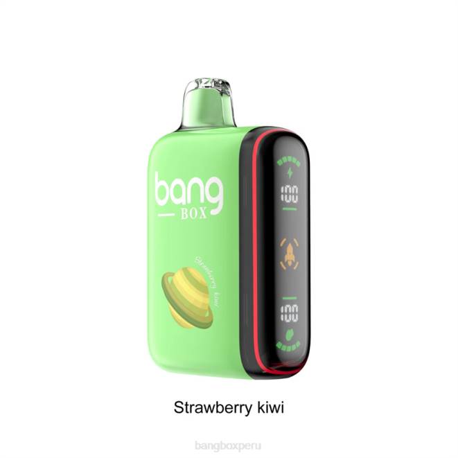 Bang Box Lima 22DR27 kiwi fresa | Bang Box Pantalla de potencia inteligente de 9000-18000 inhalaciones