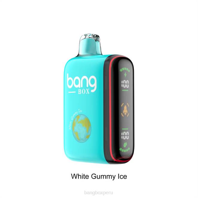 Bang Box Precio 22DR30 hielo gomoso blanco | Bang Box Pantalla de potencia inteligente de 9000-18000 inhalaciones