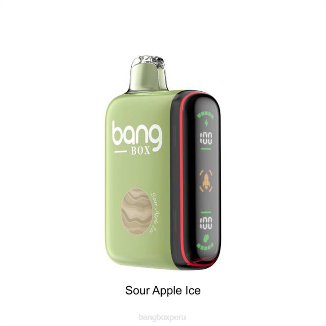 Bang Box Sabores 22DR28 hielo de manzana agria | Bang Box Pantalla de potencia inteligente de 9000-18000 inhalaciones