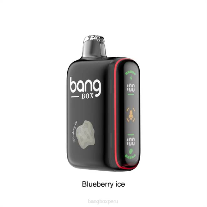 Bang Box Sabores 22DR32 hielo de arándanos | Bang Box Pantalla de potencia inteligente de 9000-18000 inhalaciones