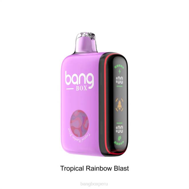 Bang Box Sabores 22DR36 explosión del arco iris tropical | Bang Box Pantalla de potencia inteligente de 9000-18000 inhalaciones