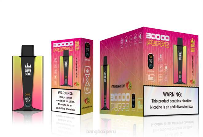 Bang Box Precio 22DR74 kiwi fresa | Bang Box Pantalla inteligente de 30000 inhalaciones