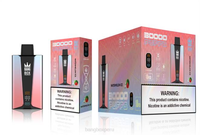 Bang Box Precio 22DR86 hielo de sandia | Bang Box Pantalla inteligente de 30000 inhalaciones