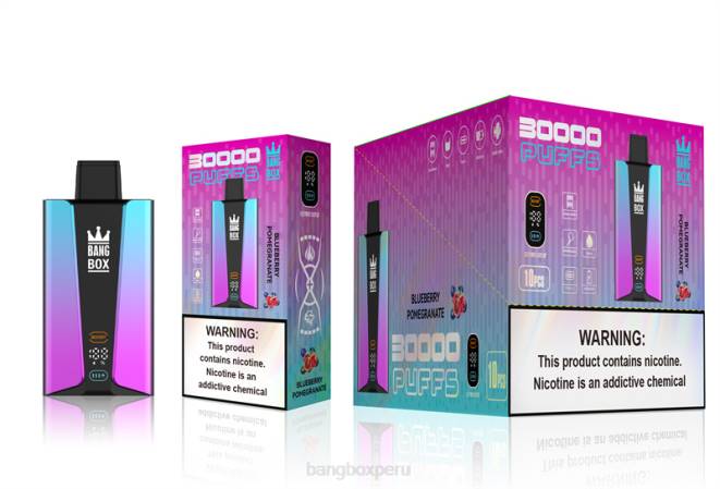 Bang Box Sabores 22DR80 pomgerante de arándanos | Bang Box Pantalla inteligente de 30000 inhalaciones
