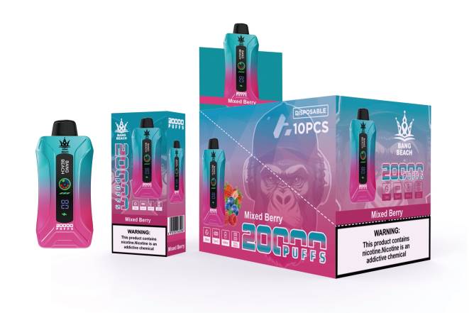 Bang Box Perú 22DR5 bayas mixtas | Bang Beach vape elegante de la pantalla de 20000 soplos