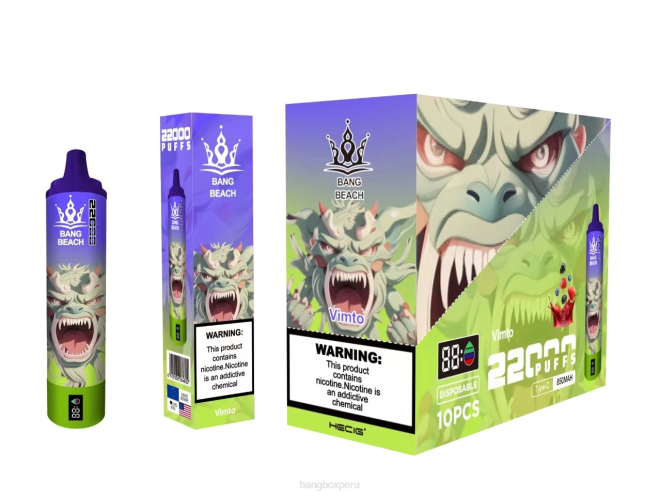 Bang Box Precio 22DR18 vimto | Bang Beach Pantalla inteligente de 22000 inhalaciones.